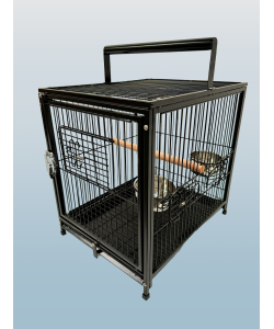 Parrot-Supplies Premium Parrot Travel Cage - Black
